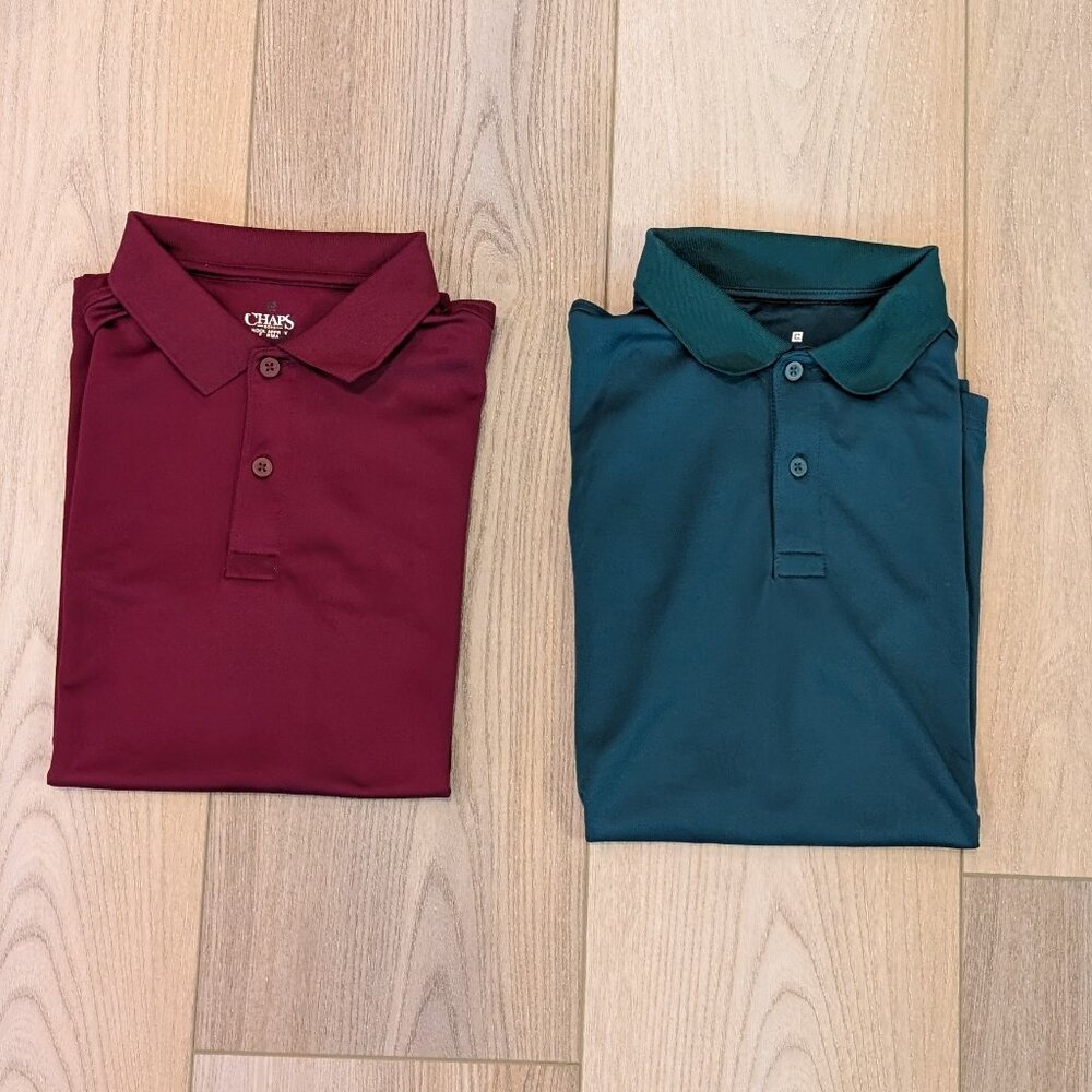 Lot of 2 - Boys Uniform Polos - Size L